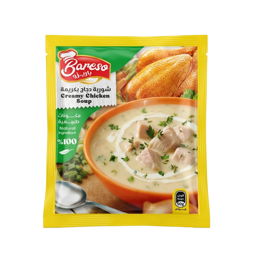 شوربة دجاج بكريمة